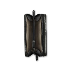 Кошелёк женский BUGATTI Elsa, с защитой данных RFID, чёрный, воловья кожа/полиэстер, 19х3х10,5 см