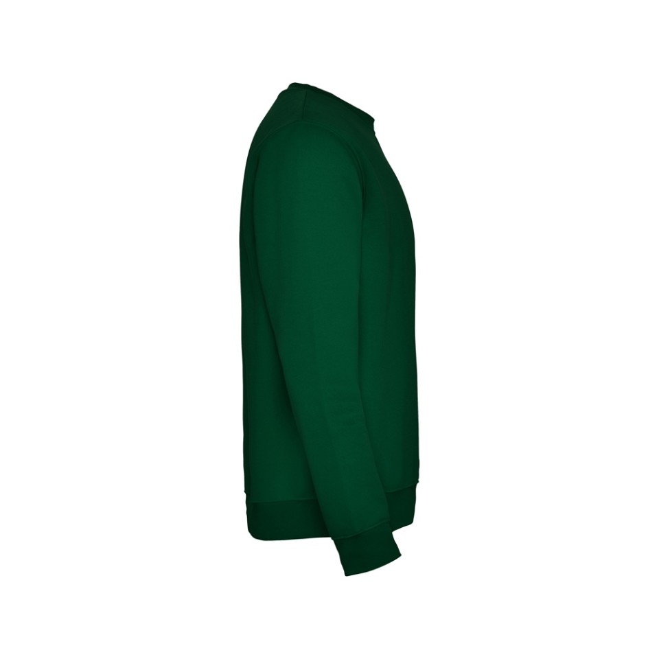 Свитшот с начесом "Clasica" унисекс, бутылочный зеленый