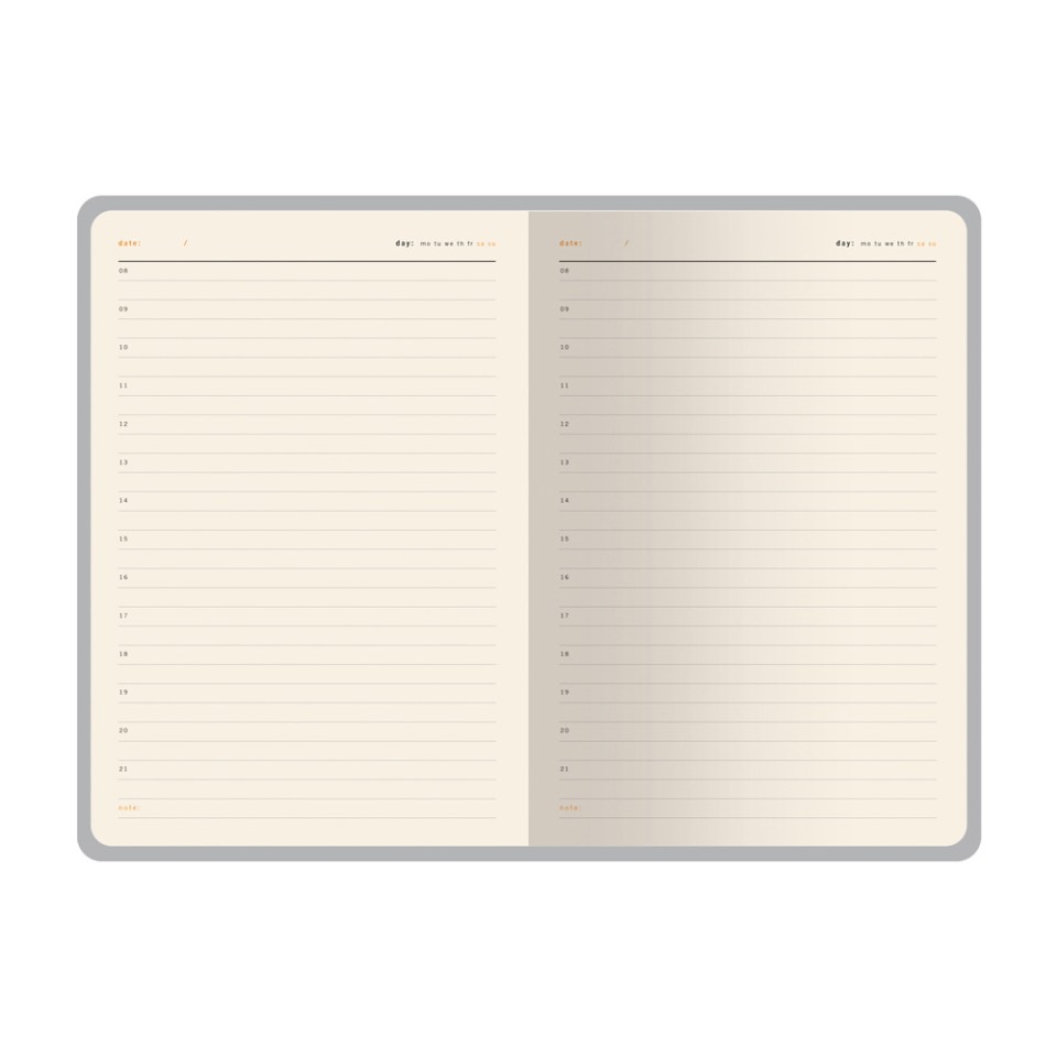 Ежедневник недатированный А5 "Boston", темно-синий (желтый обрез)