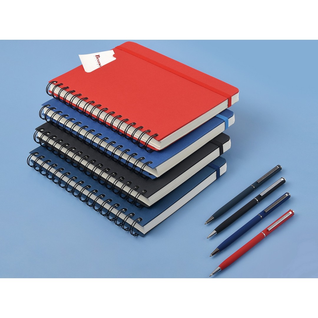 Ежедневник недатированный на гребне А5 "Pragmatic", синий (Р)