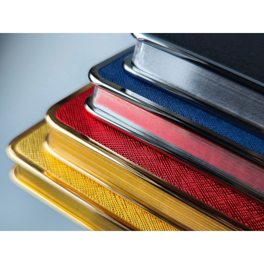 Ежедневник А5 недатированный «Bridge», синий/серебристый