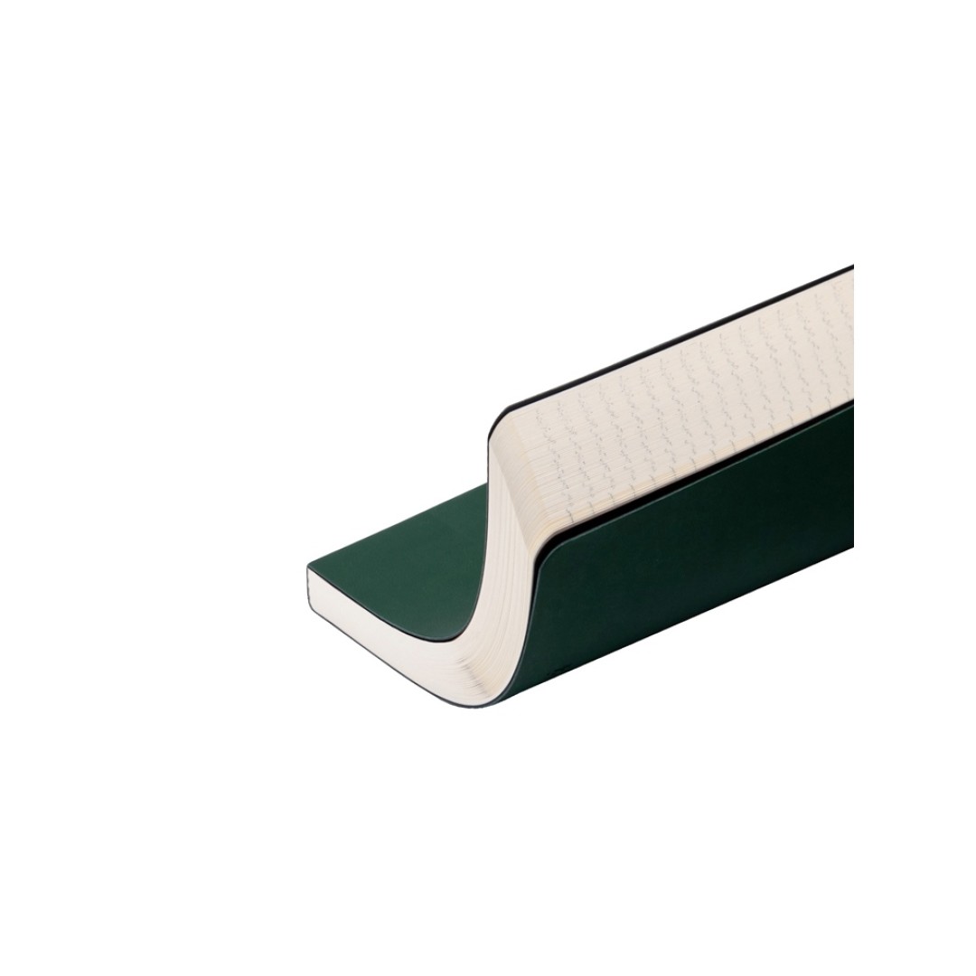 Ежедневник А5 недатированный «Megapolis Velvet Flex», темно-зеленый