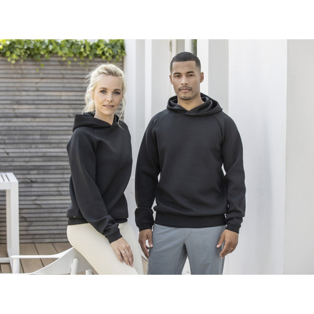 Danali унисекс интерлок спортивная толстовка - Сплошной черный