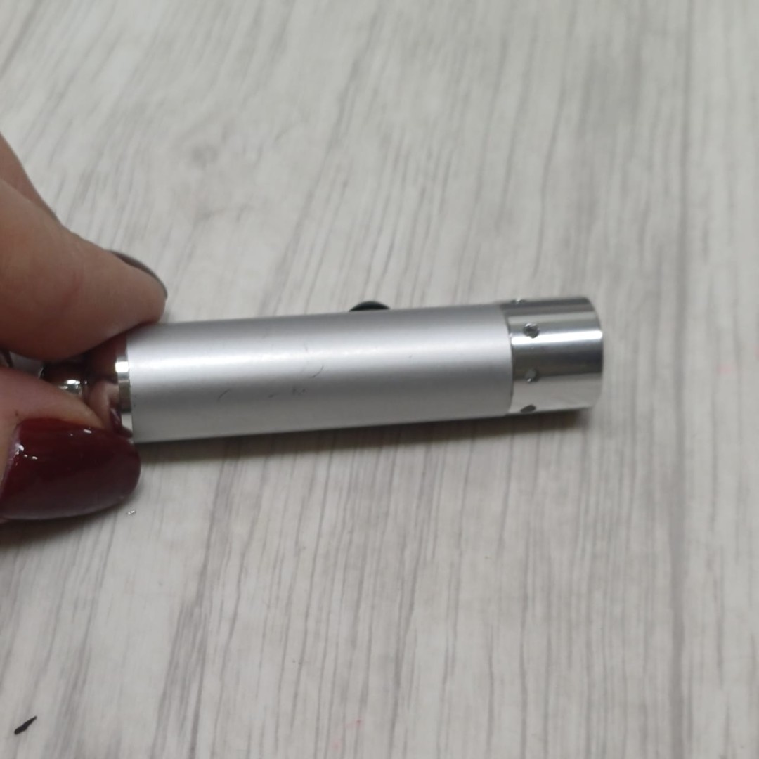 Брелок-фонарик "Карабин", серебристый (Р)