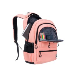 Рюкзак TORBER CLASS X, персиковый, 46 х 32 х 13 см + Мешок для сменной обуви в подарок!