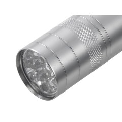 Фонарь с открывалкой "Yok", серебристый (P)