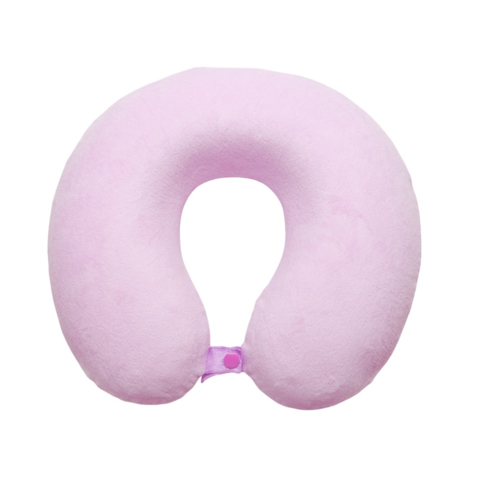 Подушка Basic из микрофибры с эффектом памяти U-shape, розовый NEW