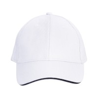 Бейсболка «Cancun», белый/темно-синий