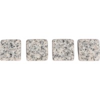 Камни для виски «Gentleman» в бархатном мешочке, 4 шт, серый