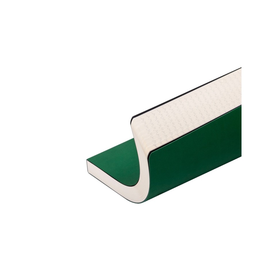 Ежедневник А5 недатированный «Megapolis Velvet Flex», зеленый