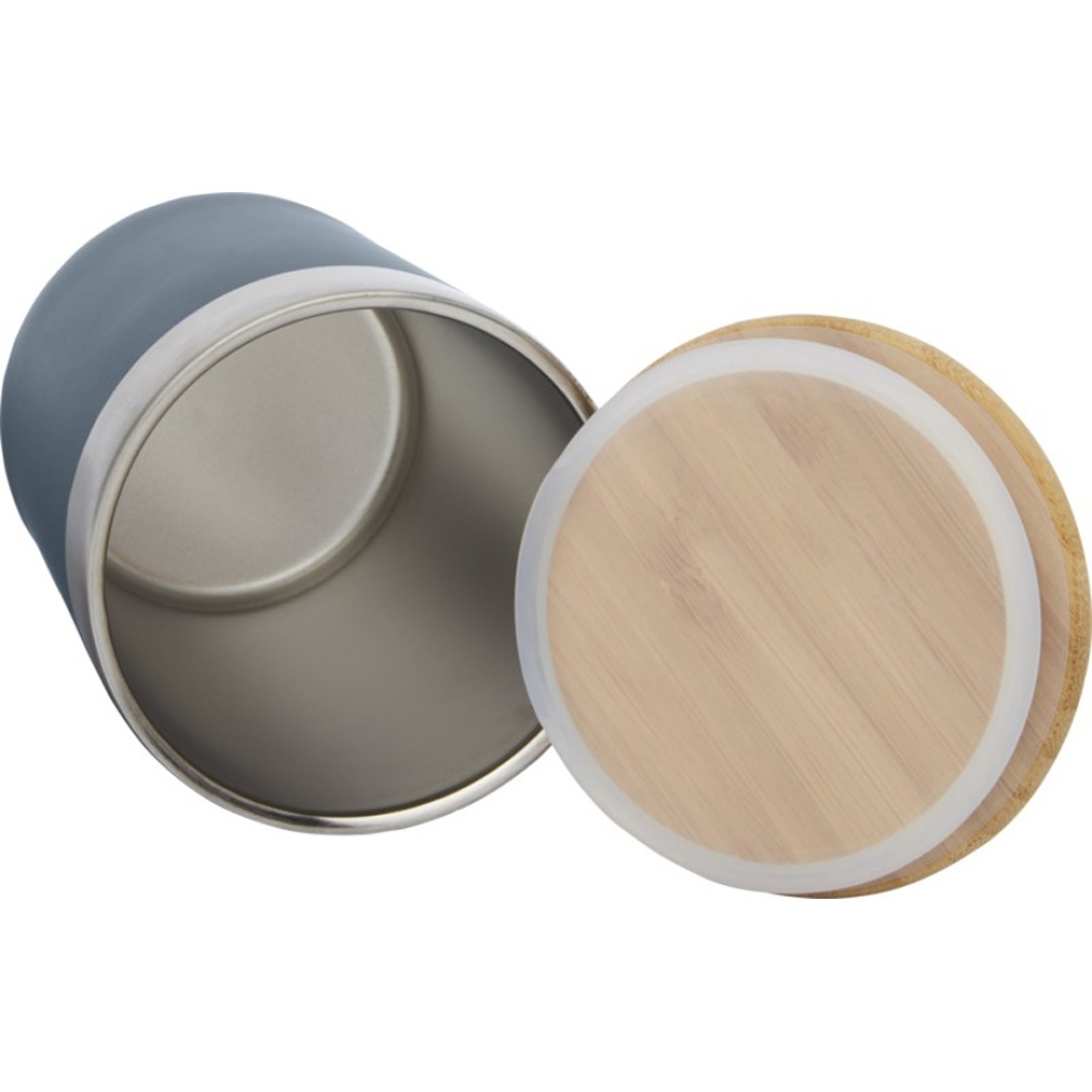 Lagan Кружка с медной вакуумной изоляцией объемом 300 мл и бамбуковой крышкой, синий