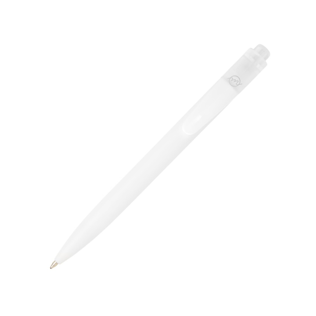 Шариковая ручка Thalaasa из океанического пластика, белый прозрачный/белый