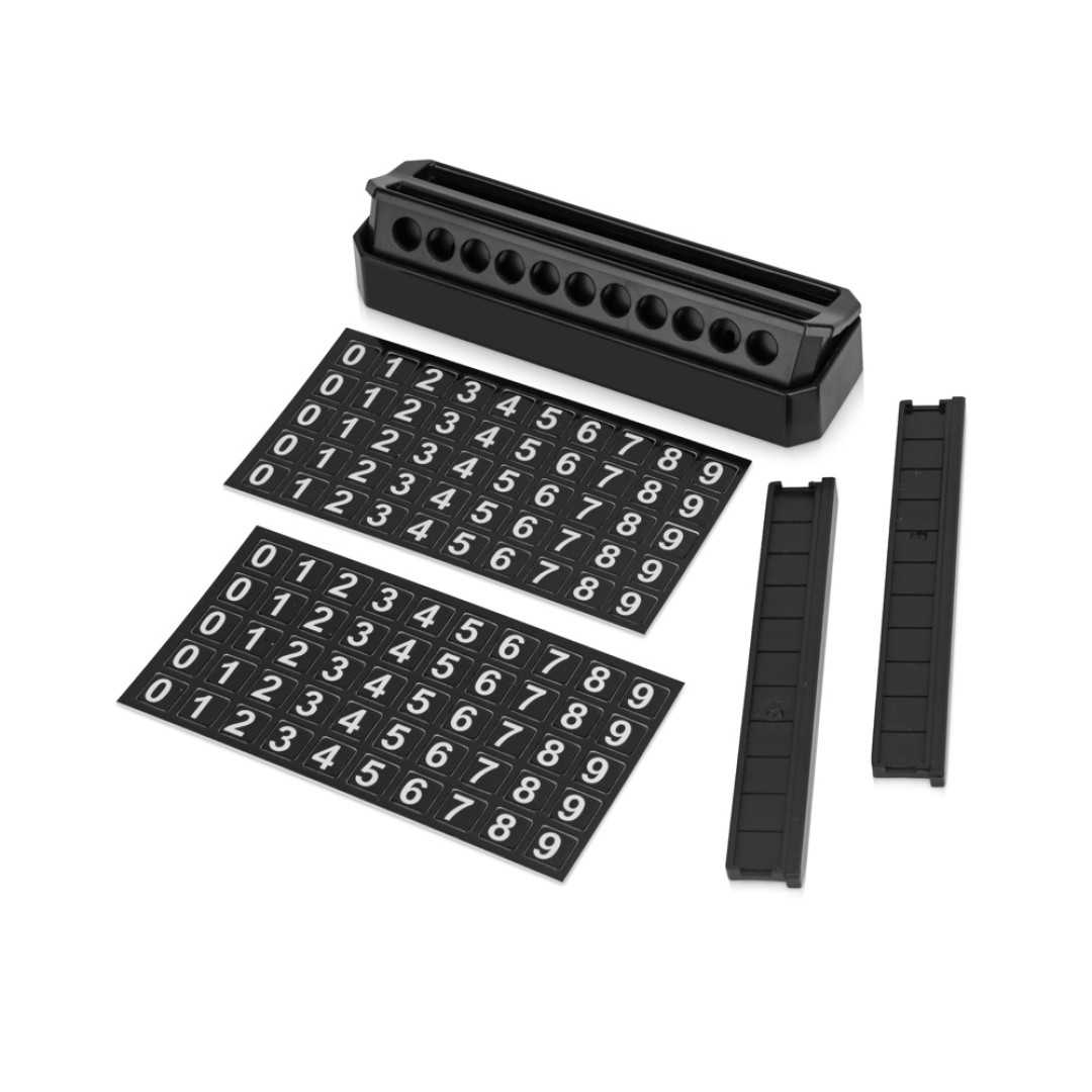 Табличка «Tempark» с номером телефона для временной парковки, черный