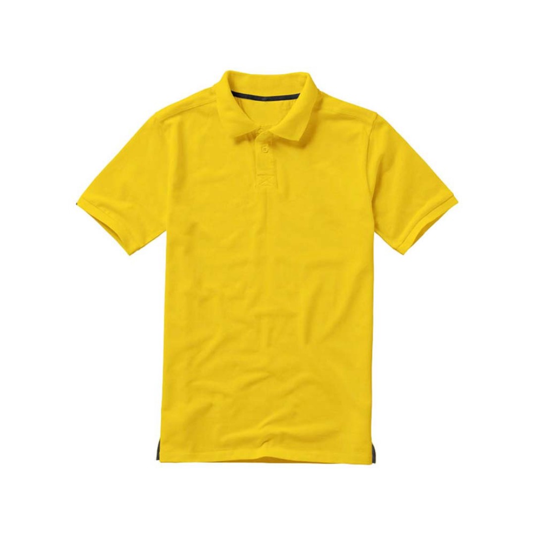 Calgary мужская футболка-поло с коротким рукавом, желтый