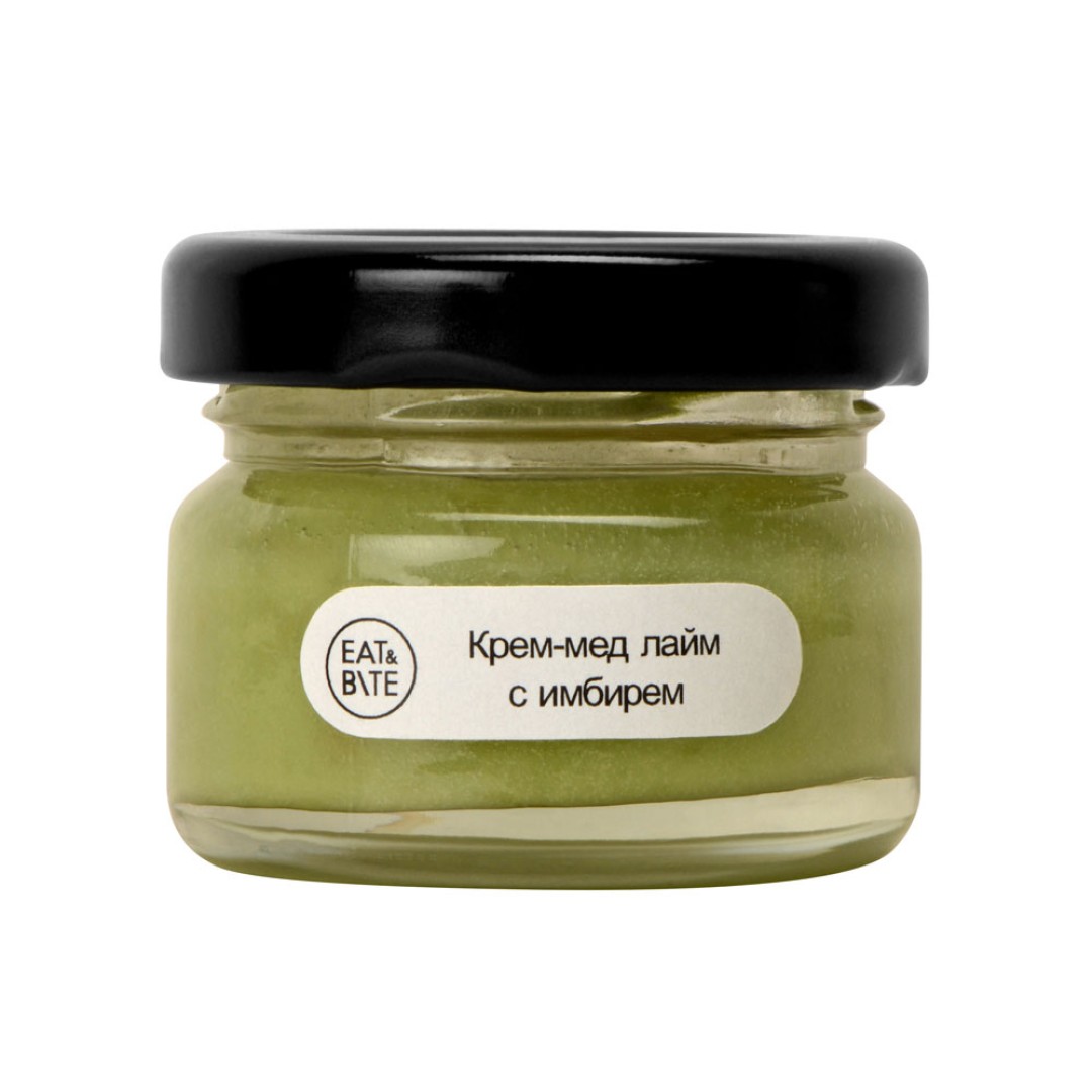Подарочный набор "Крем-мед в домике", крем-мед лайм с имбирем 35 г