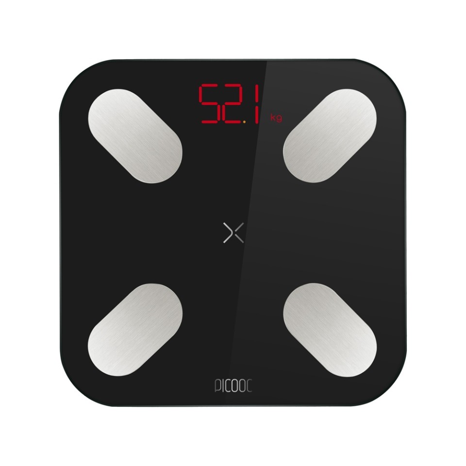 Умные диагностические весы Picooc Mini Black V2 (6924917717391), черный