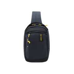 Рюкзак TORBER VOYAGE на одно плечо, серый, полиэстер 900D, 20х10х30 см, 5 л