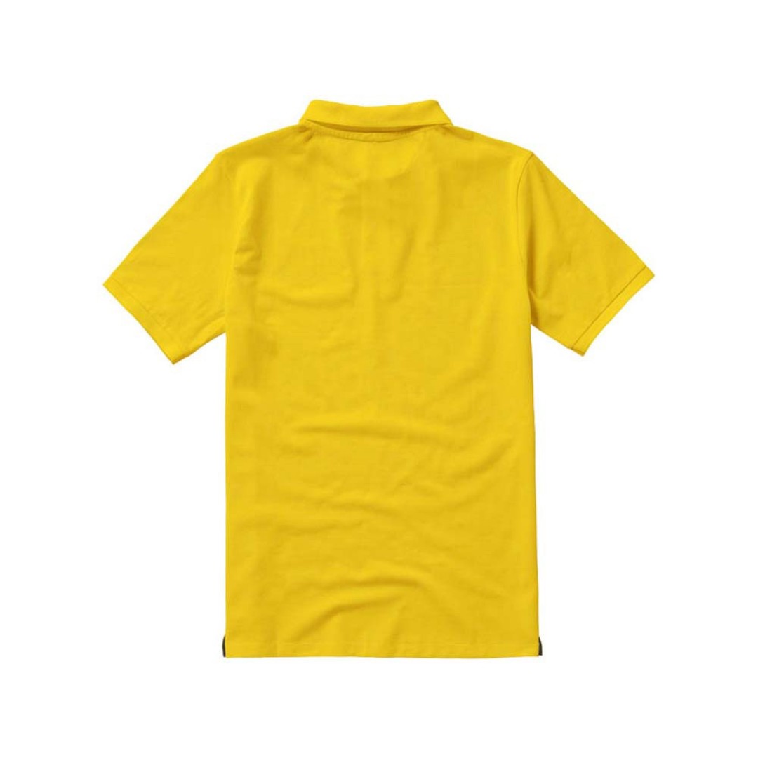 Calgary мужская футболка-поло с коротким рукавом, желтый