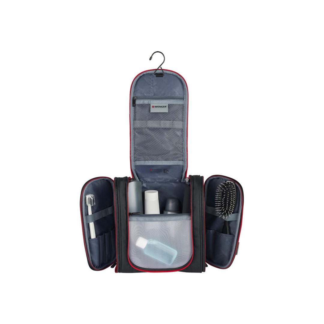 Несессер WENGER, чёрный, полиэстер, 10x24x23 см