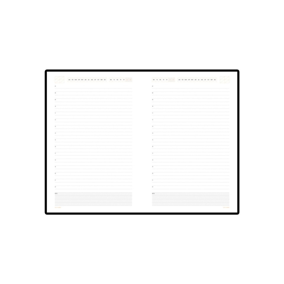 Ежедневник А5 недатированный «Mercury», коричневый