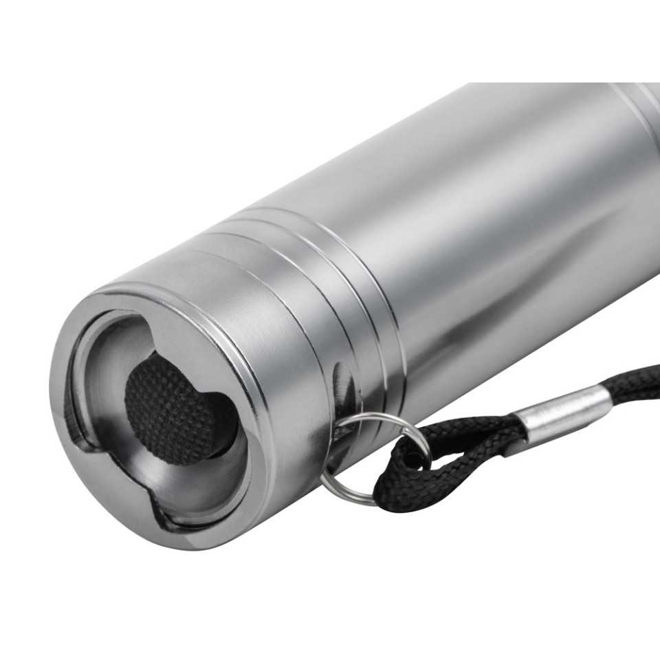 Фонарь с открывалкой "Yok", серебристый (P)