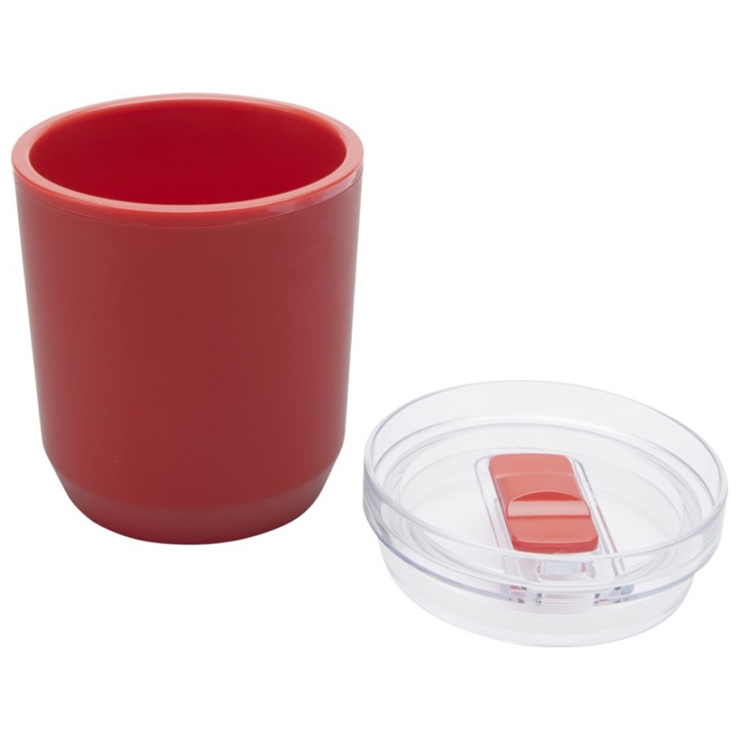 Hudson кружка из переработанного пластика с двойными стенками объемом 180 мл, красный