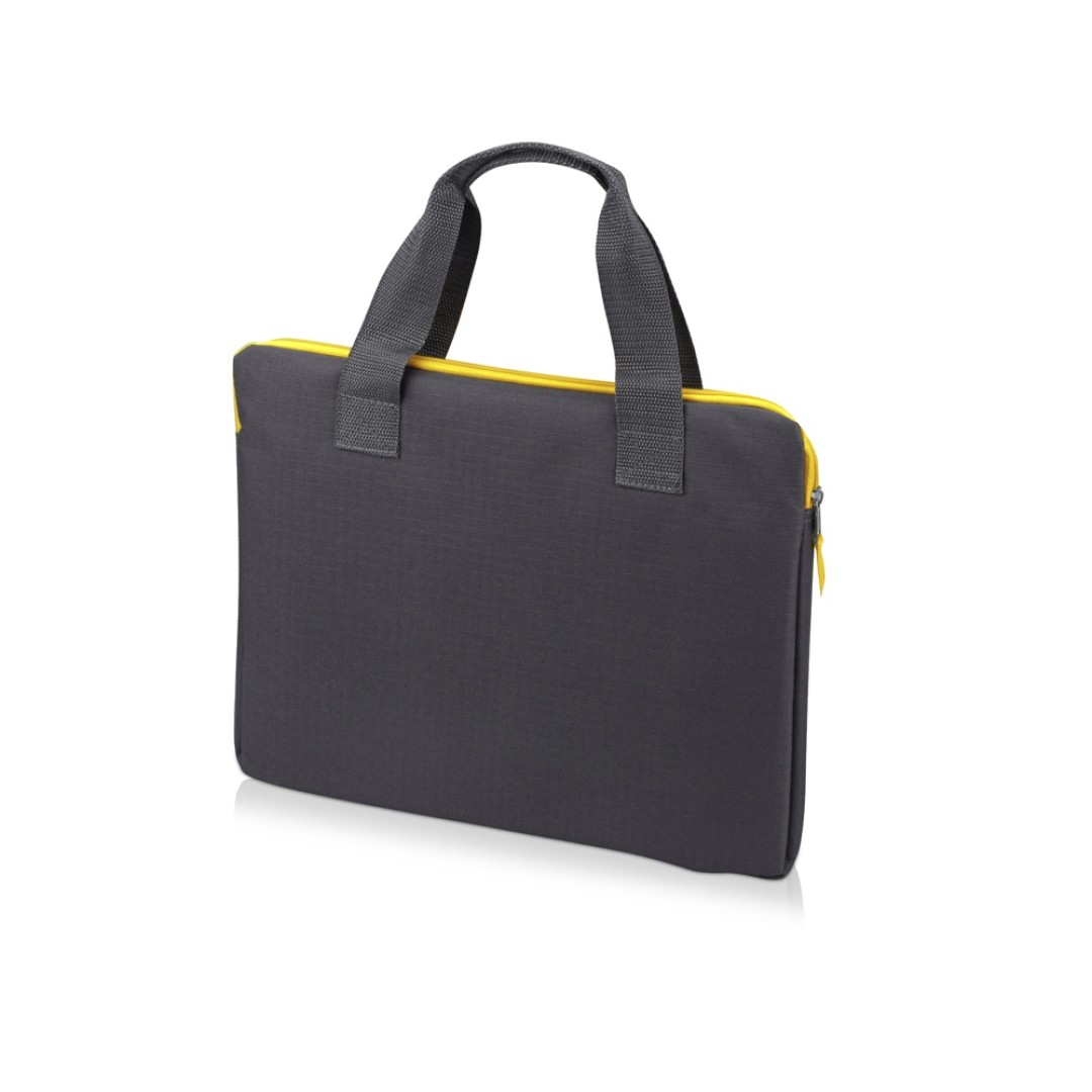 Конференц сумка "Session", серый/желтый
