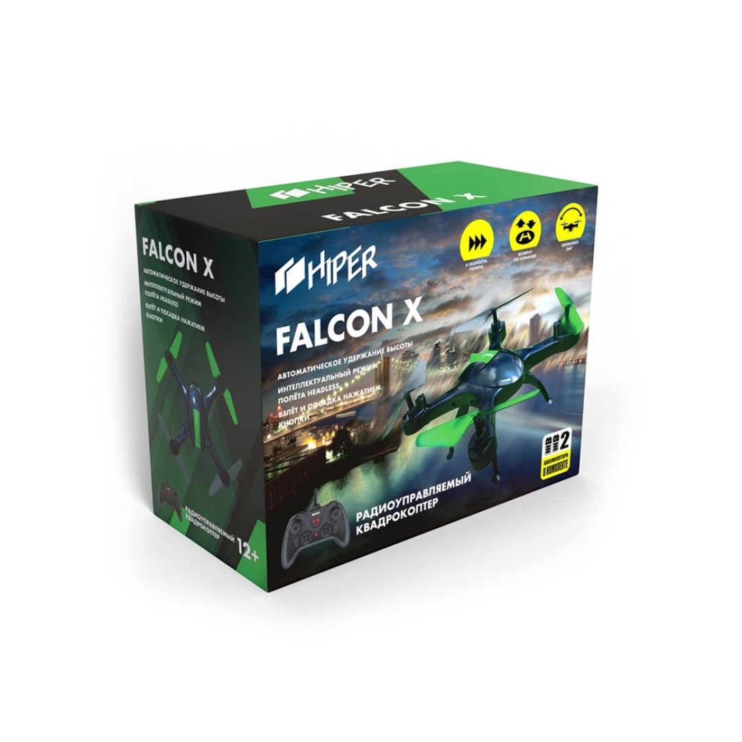 Радиоуправляемый квадрокоптер HIPER "FALCON X"