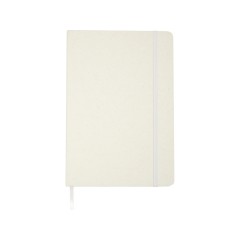 Bass блокнот формата А5 из переработанных материалов, с линованными страницами - Белый