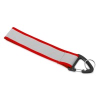 Светоотражающий брелок Reflector, серебристый/красный