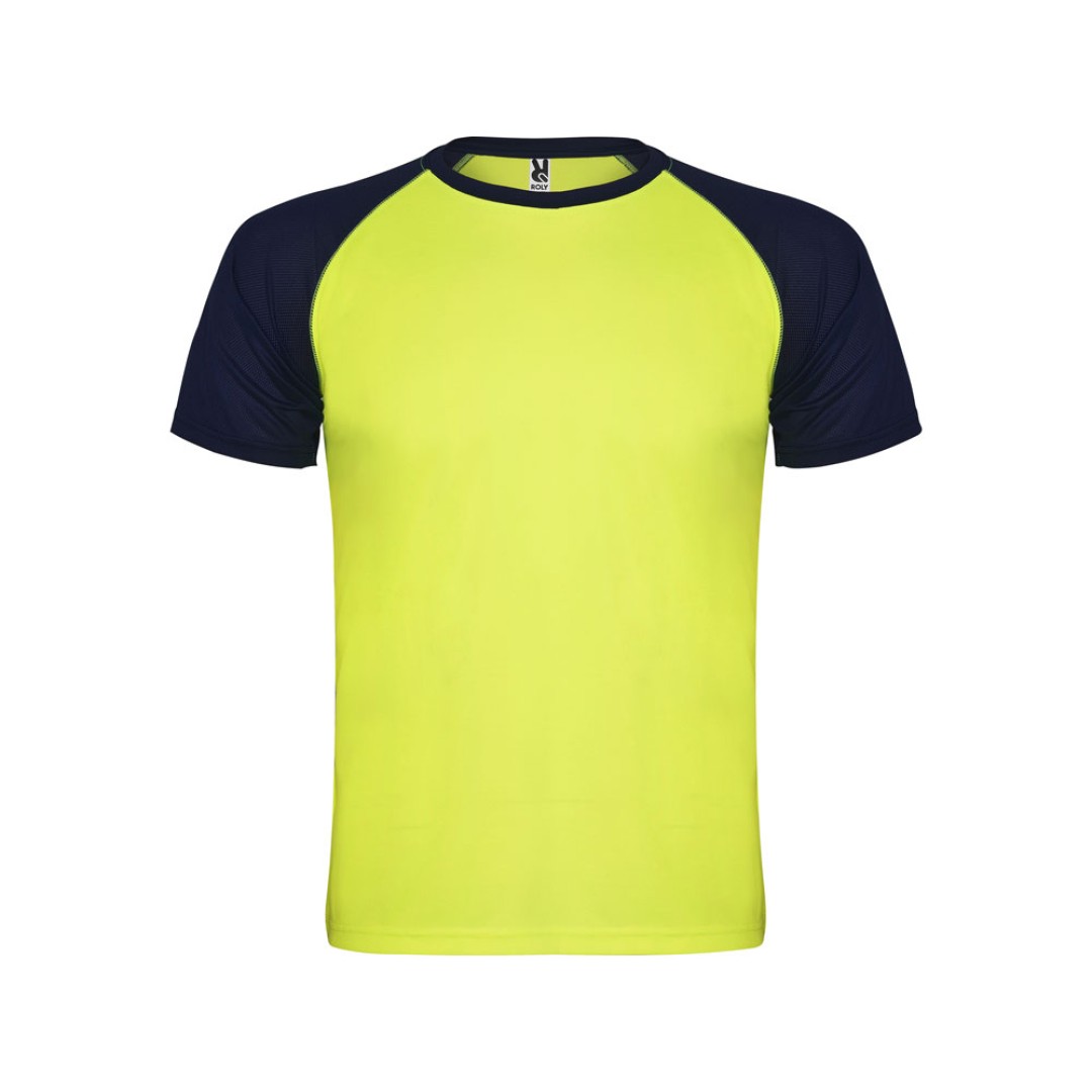 Спортивная футболка "Indianapolis" мужская, неоновый желтый/нэйви