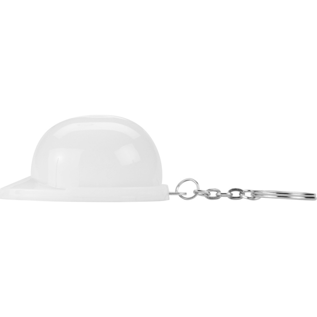 Брелок-открывалка "Каска", белый