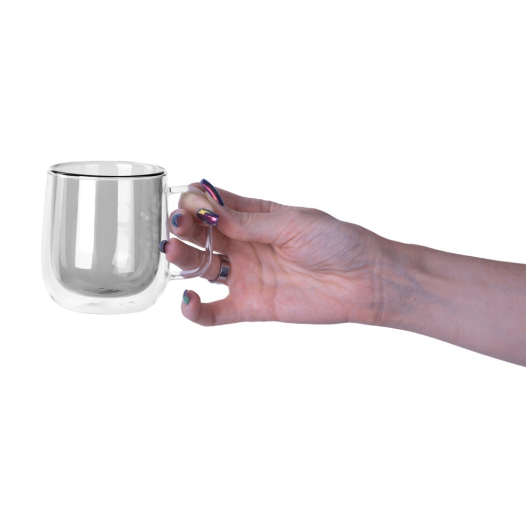 Цветная кружка Ubud с двойными стенками, черный