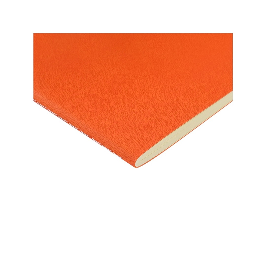 Бизнес тетрадь А5 "Megapolis flex" 60 л. soft touch клетка, оранжевый