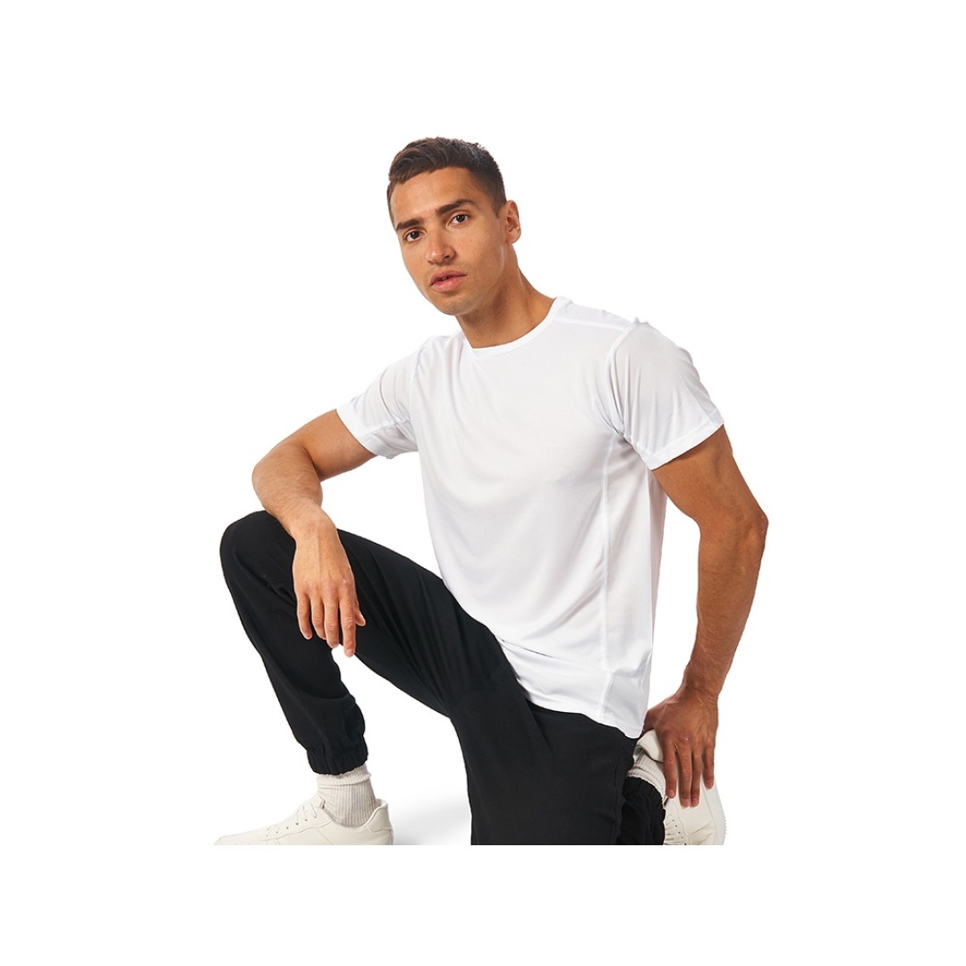 Мужская спортивная футболка Turin из комбинируемых материалов, белый