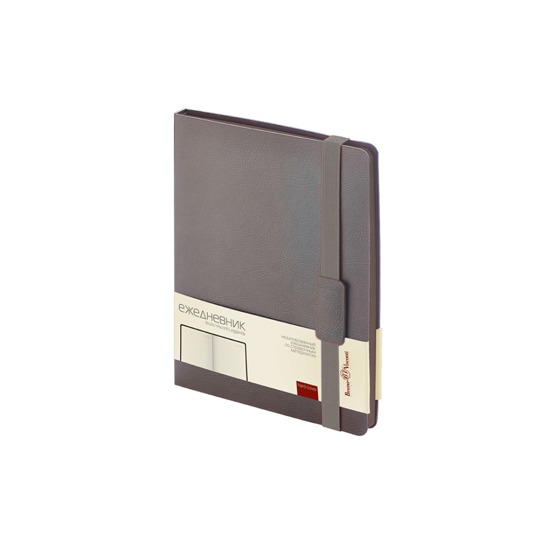Ежедневник В5 недатированный «Leggenda», серый