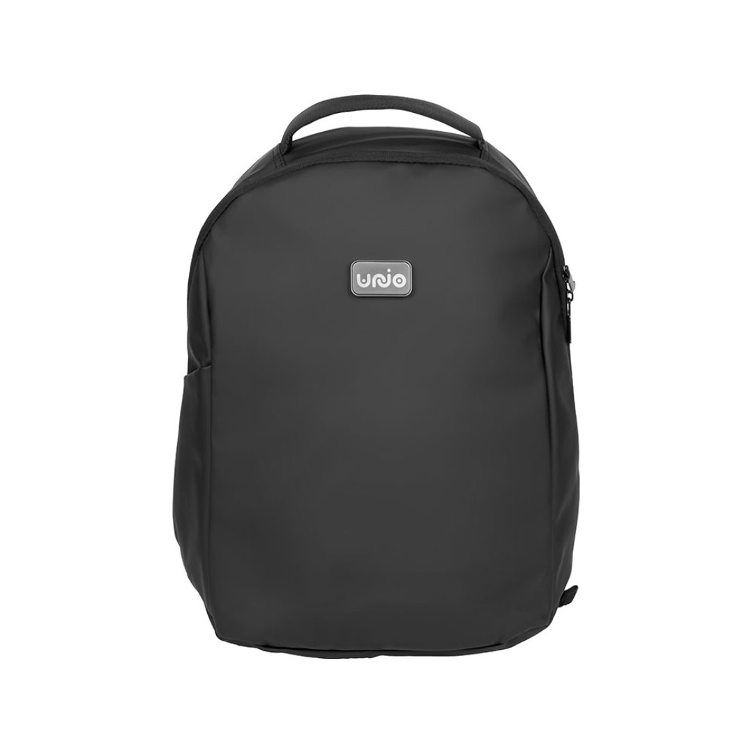 Рюкзак Sofit для ноутбука из экокожи, черный с гравировкой