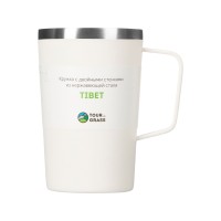Стальная кружка с двойными стенками и порошковым покрытием "Tibet", белый