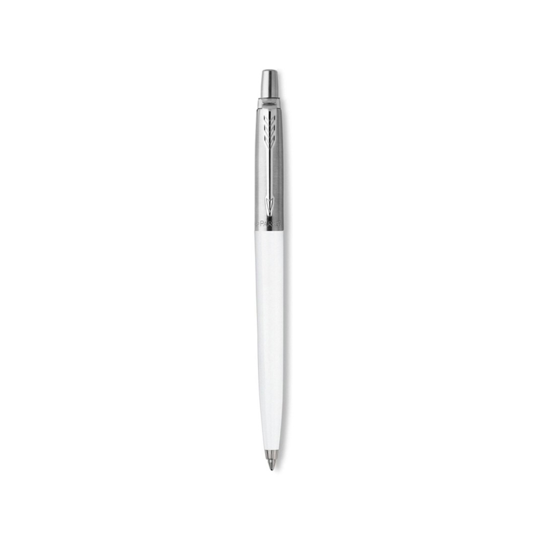 Шариковая ручка Parker Jotter ORIGINALS WHITE CT, стержень: Mblue ЭКО-УПАКОВКА