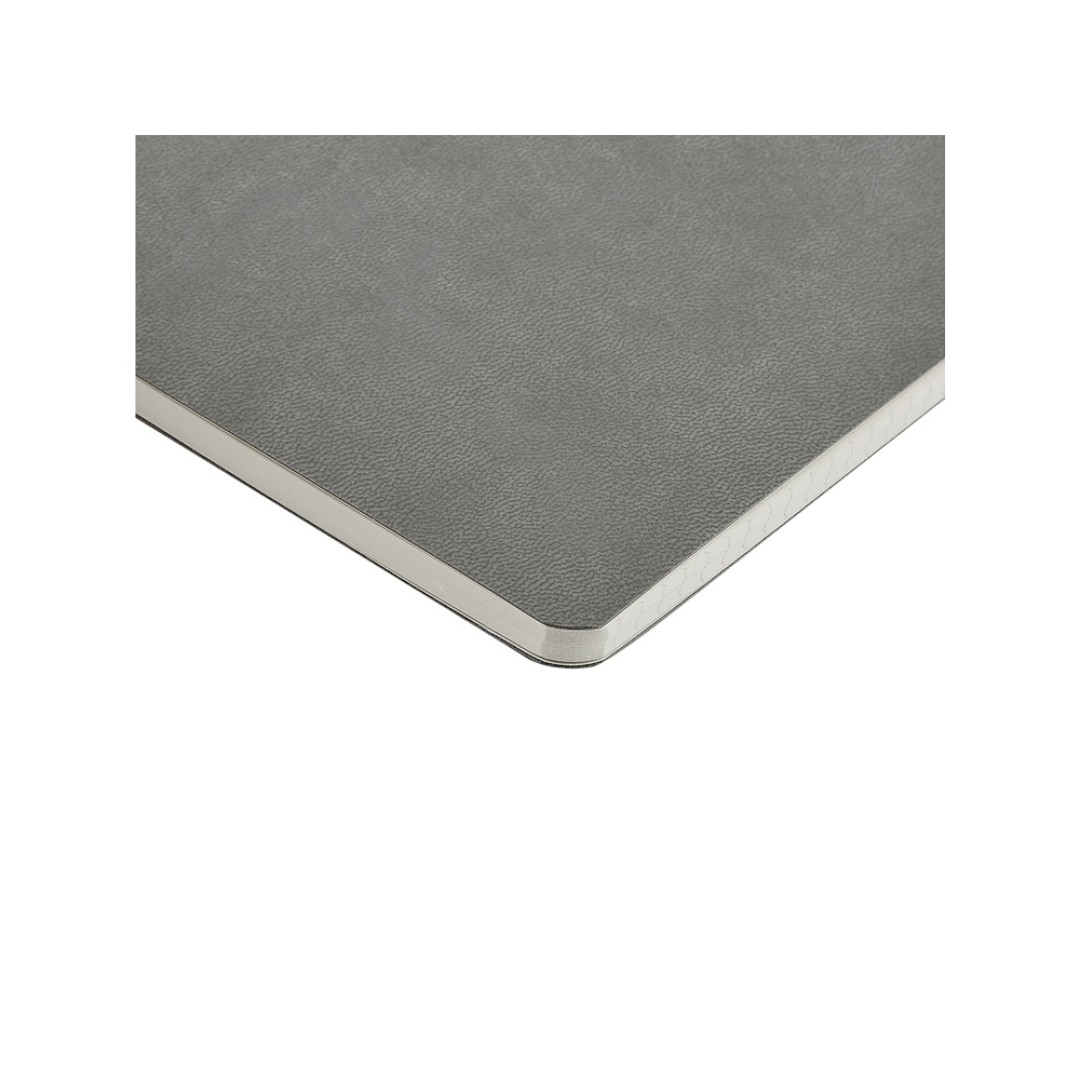 Бизнес тетрадь А5 "Megapolis flex" 60 л. soft touch клетка, светло-серый