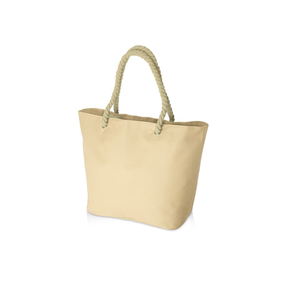 Сумка «Seaside» для шопинга и пляжа с широким дном, натуральный