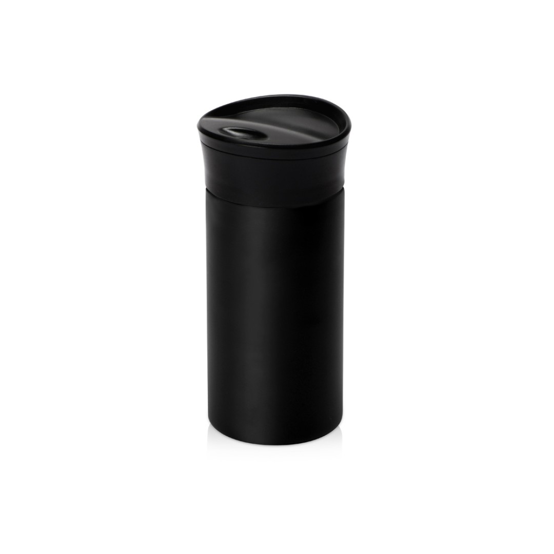 Вакуумная термокружка с кнопкой Upgrade, Waterline, тубус, черный