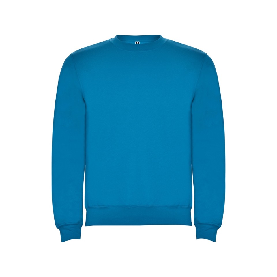 Свитшот с начесом "Clasica" унисекс, морская волна