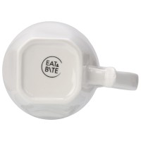 Кофейная пара с бамбуковым блюдцем "Mandy", белый