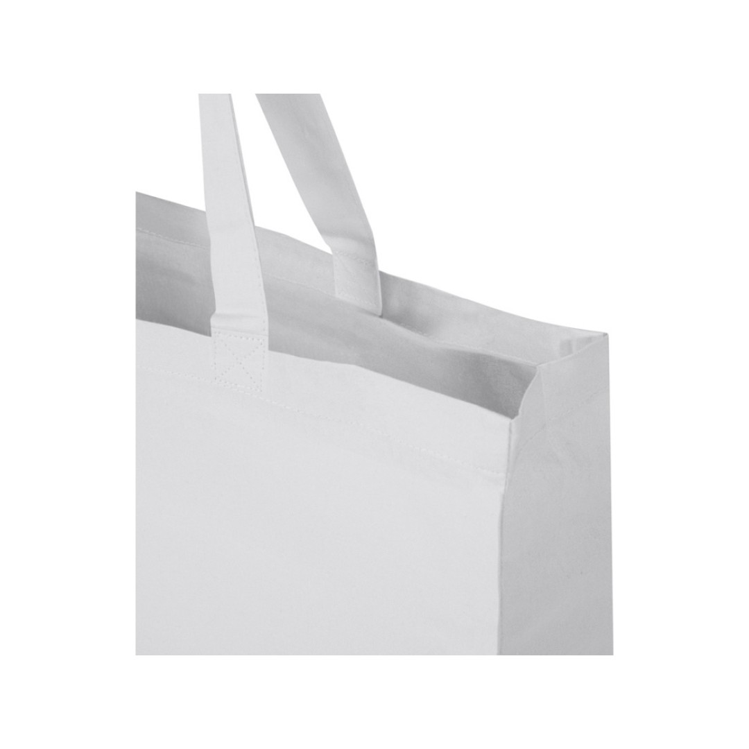 Odessa большая эко-сумка из переработанного хлопка, сертифицированного согласно GRS, плотностью 220 г/м2 - Белый