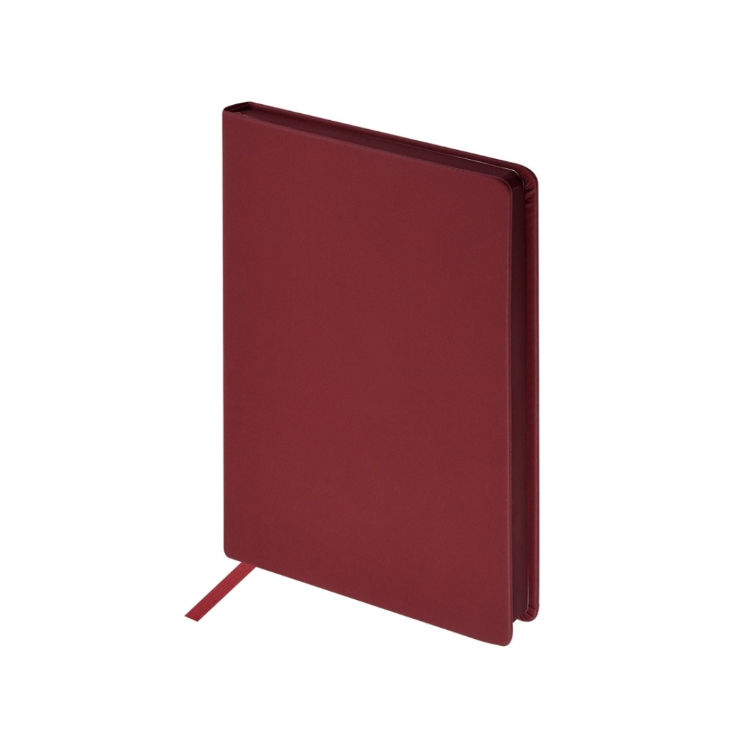 Ежедневник А5 "Megapolis Color" soft-touch, бордовый