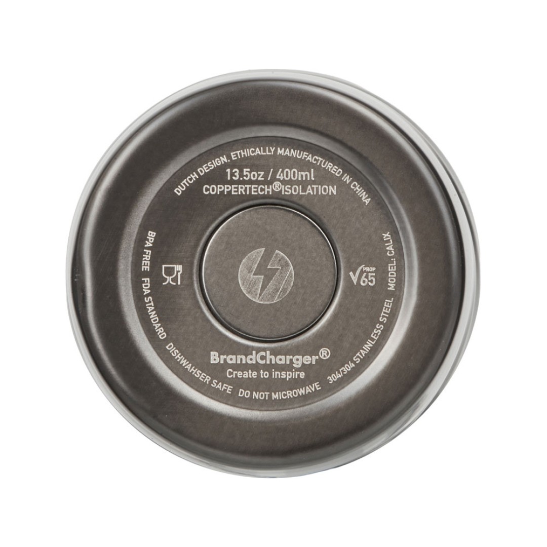 Вакуумная термокружка с медной изоляцией «Calix», 400 мл, серый