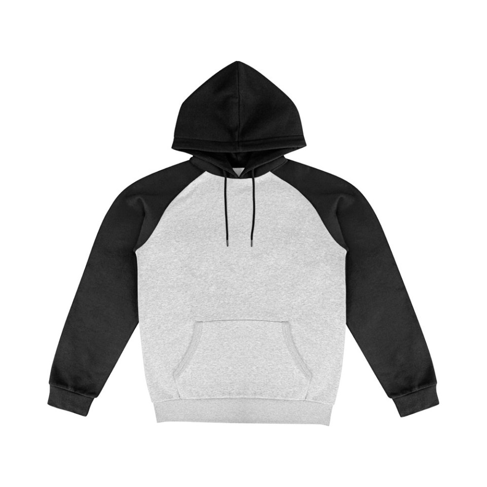 Толстовка с капюшоном «Dublin» мужская, черный/серый меланж