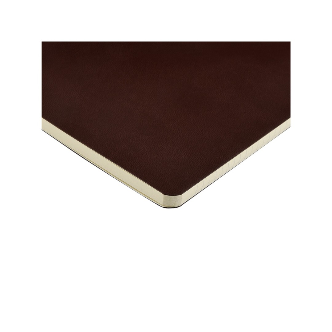 Бизнес тетрадь А5 "Megapolis flex" 60 л. soft touch клетка, коричневый