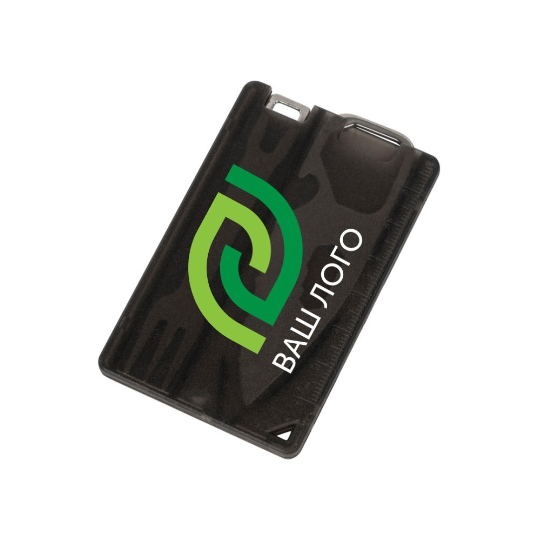 Мультиинструмент с ножом и вилкой "Hungry", черный